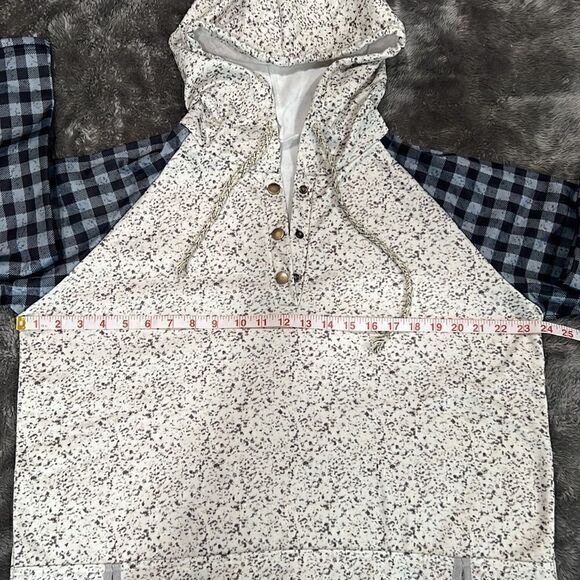 104. Boutique Unisex Black & Grey Buffalo Print hoodie Size 2X NWT - Picture 7 of 9